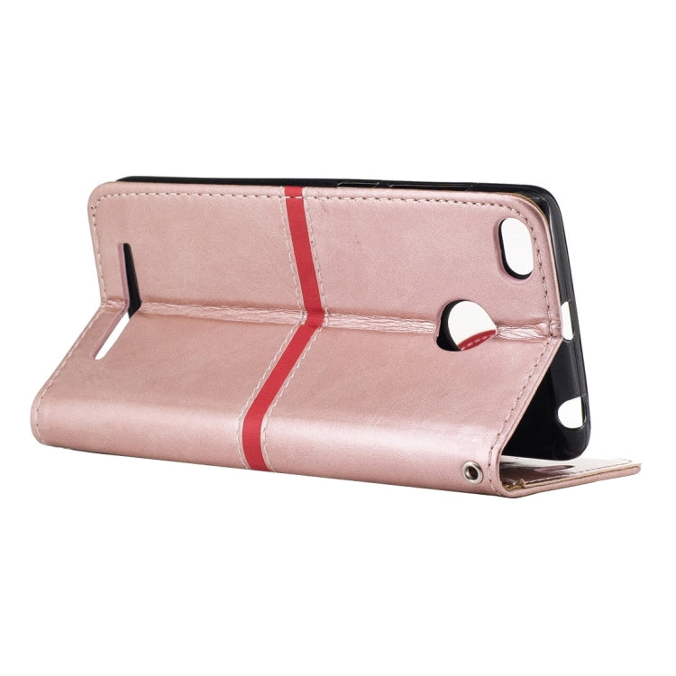 For Xiaomi  Redmi 3S Crazy Horse Texture Horizontal Flip PU Leather Case with Holder & Card Slots & Wallet & Photo Frame & Lanyard