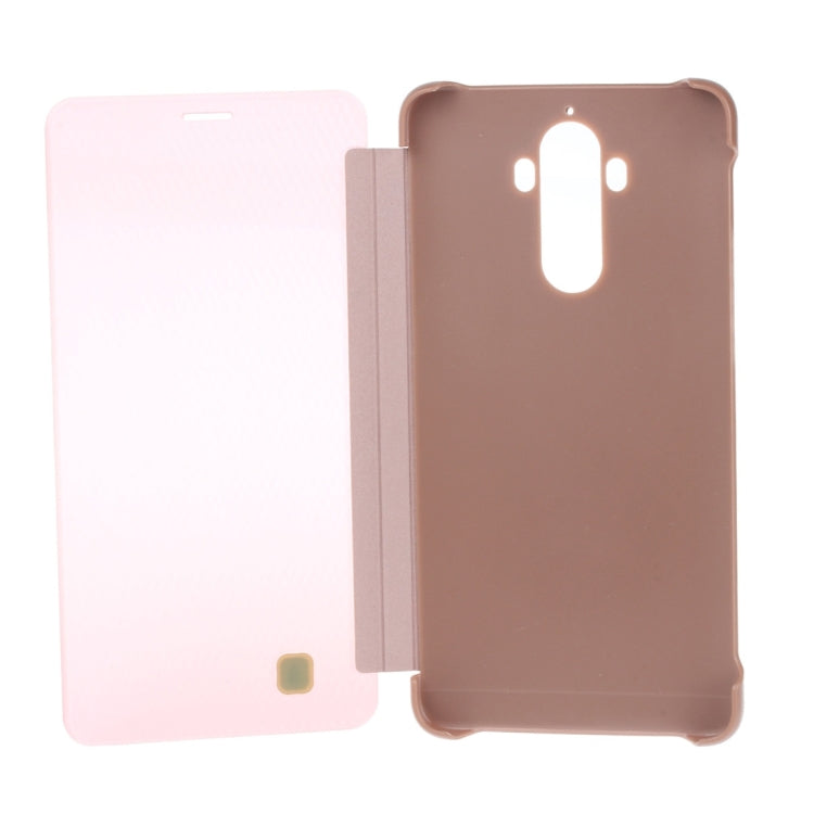 For Huawei  Mate 9 Transparent Horizontal Flip Leather Case with Sleep / Wake-up Function