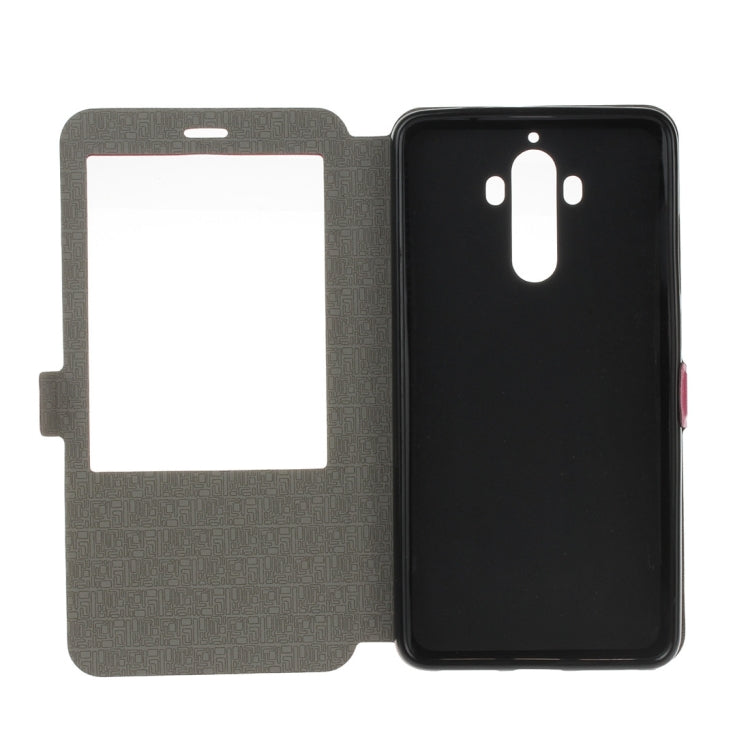 For Huawei  Mate 9 Frosted Texture Horizontal Flip Leather Case with Holder & Call Display ID & Sleep / Wake-up Function