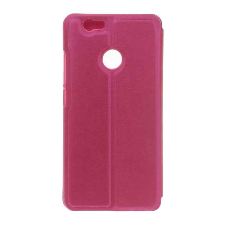 For Huawei  nova Plain Weave Texture Horizontal Flip Leather Case with Holder & Call Display ID