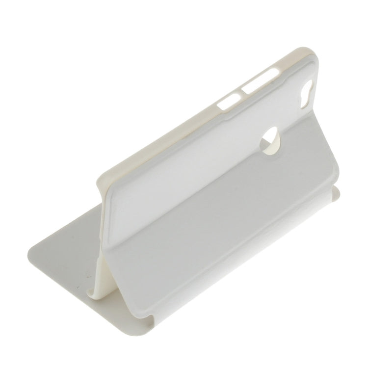 For Huawei  nova Plain Weave Texture Horizontal Flip Leather Case with Holder & Call Display ID