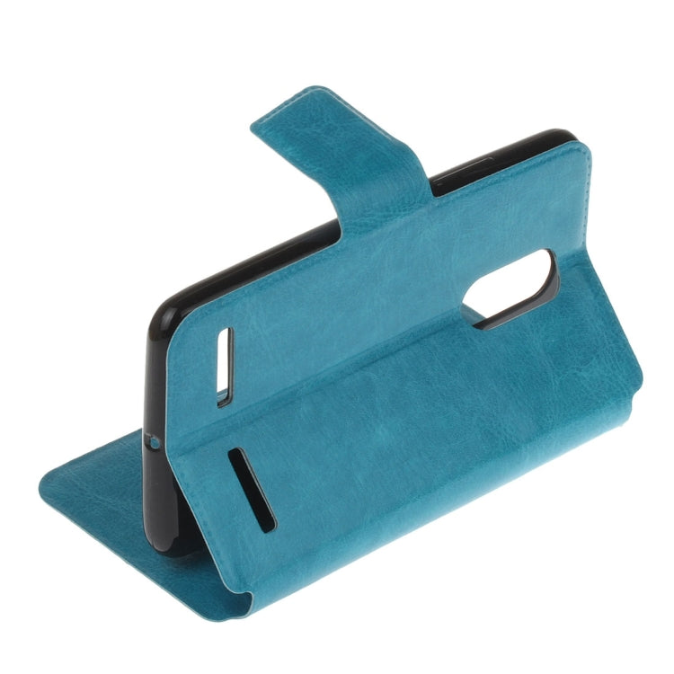 For Lenovo  K6 Crazy Horse Texture Horizontal Flip Leather Case with Holder & Card Slots