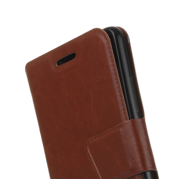 For Lenovo  K6 Crazy Horse Texture Horizontal Flip Leather Case with Holder & Card Slots