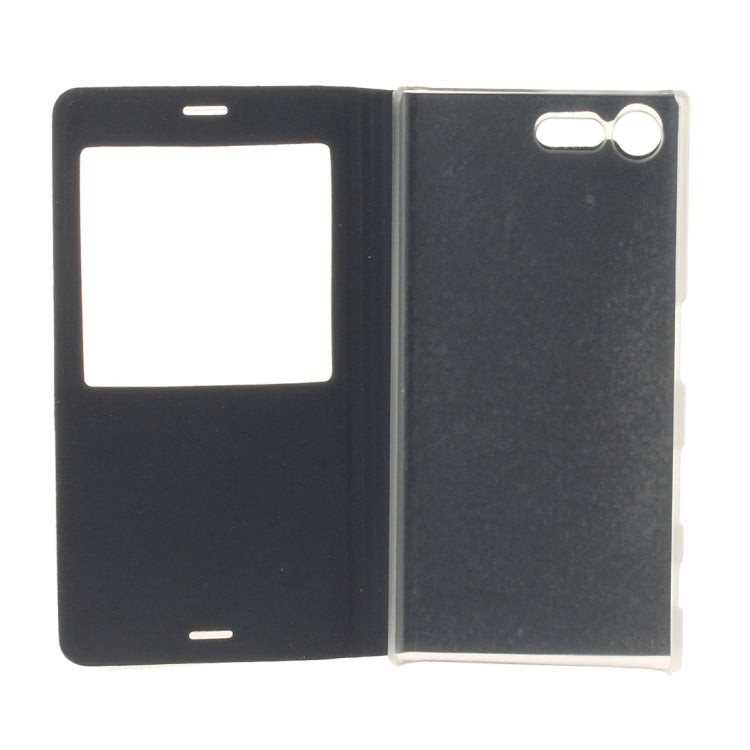 For Sony Xperia X Compact Litchi Texture Horizontal Flip Leather Case with Call Display ID