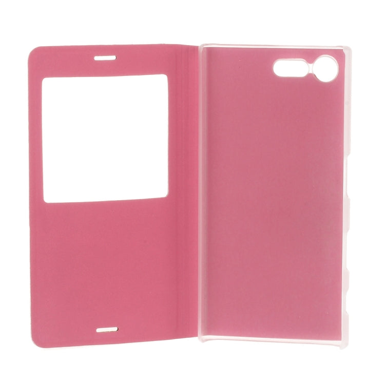 For Sony Xperia X Compact Litchi Texture Horizontal Flip Leather Case with Call Display ID