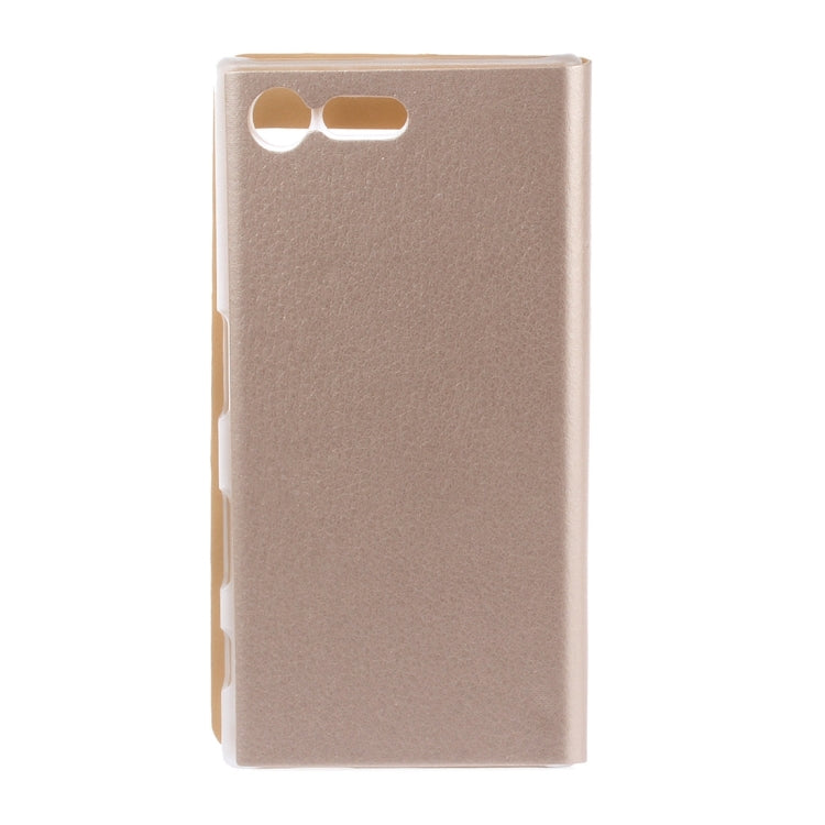For Sony Xperia X Compact Litchi Texture Horizontal Flip Leather Case with Call Display ID