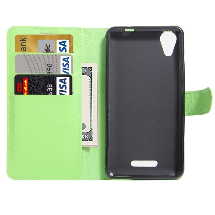 For Wiko U Feel Go Litchi Texture Horizontal Flip Leather Case with Holder & Card Slots & Wallet