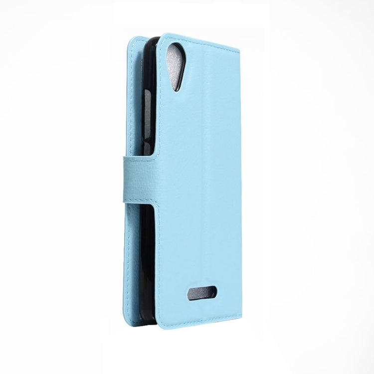 For Wiko U Feel Go Litchi Texture Horizontal Flip Leather Case with Holder & Card Slots & Wallet