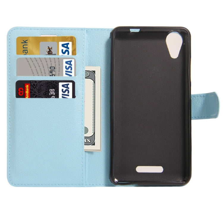 For Wiko U Feel Go Litchi Texture Horizontal Flip Leather Case with Holder & Card Slots & Wallet