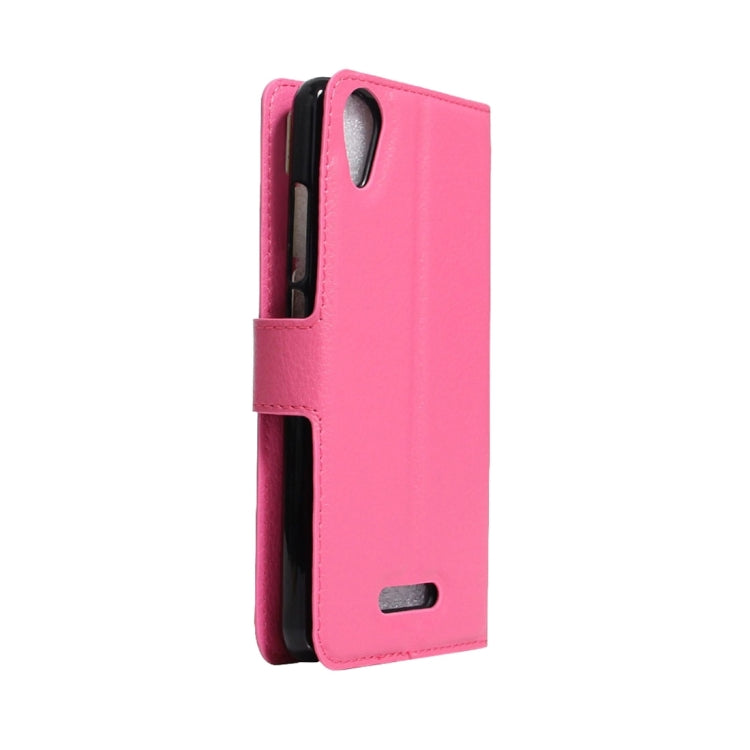 For Wiko U Feel Go Litchi Texture Horizontal Flip Leather Case with Holder & Card Slots & Wallet