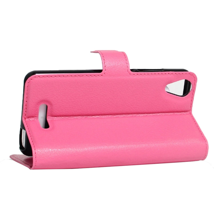 For Wiko U Feel Go Litchi Texture Horizontal Flip Leather Case with Holder & Card Slots & Wallet