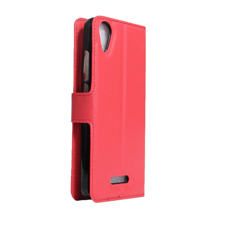 For Wiko U Feel Go Litchi Texture Horizontal Flip Leather Case with Holder & Card Slots & Wallet