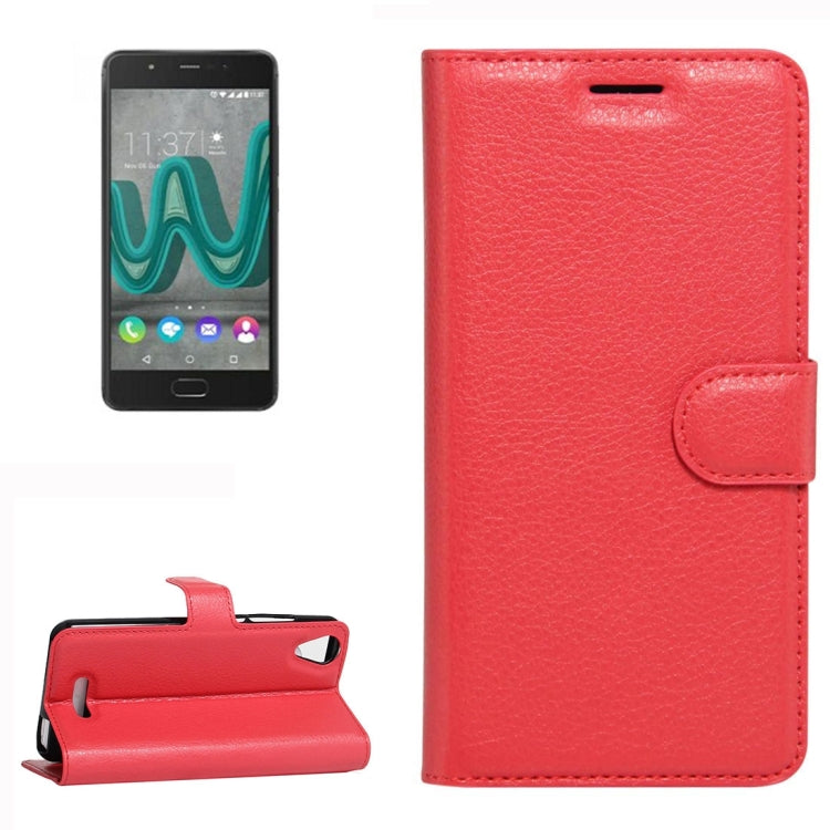 For Wiko U Feel Go Litchi Texture Horizontal Flip Leather Case with Holder & Card Slots & Wallet