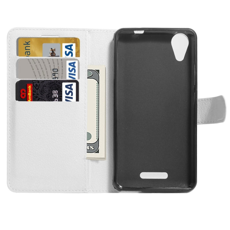 For Wiko U Feel Go Litchi Texture Horizontal Flip Leather Case with Holder & Card Slots & Wallet