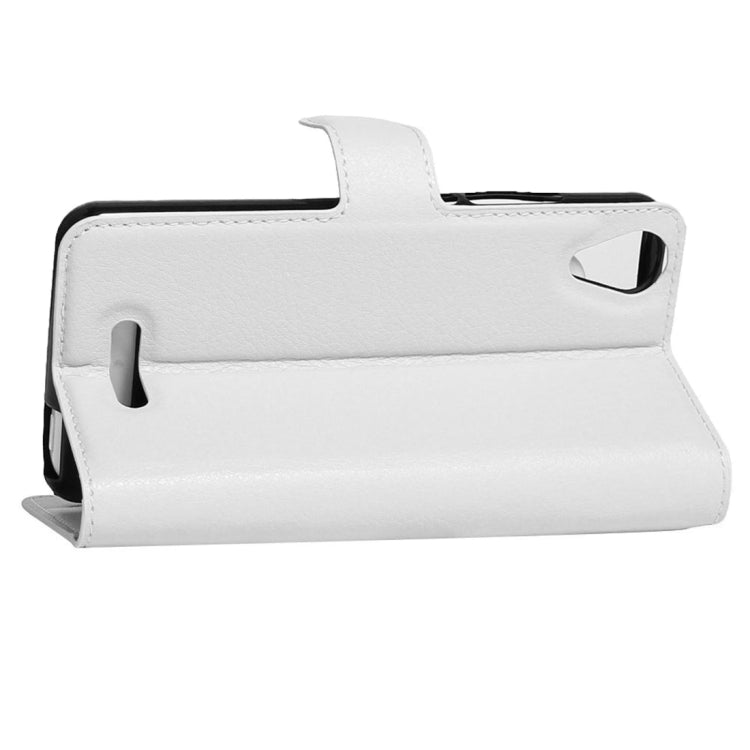 For Wiko U Feel Go Litchi Texture Horizontal Flip Leather Case with Holder & Card Slots & Wallet