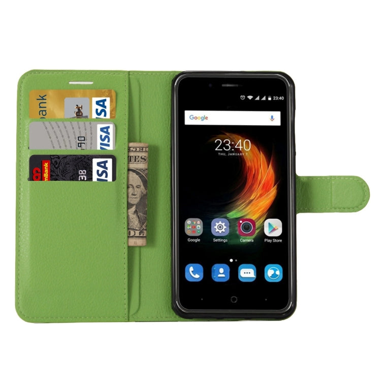 For ZTE  Blade A610 Plus Litchi Texture Horizontal Flip Leather Case with Holder & Card Slots & Wallet