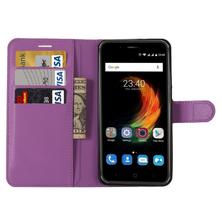 For ZTE  Blade A610 Plus Litchi Texture Horizontal Flip Leather Case with Holder & Card Slots & Wallet