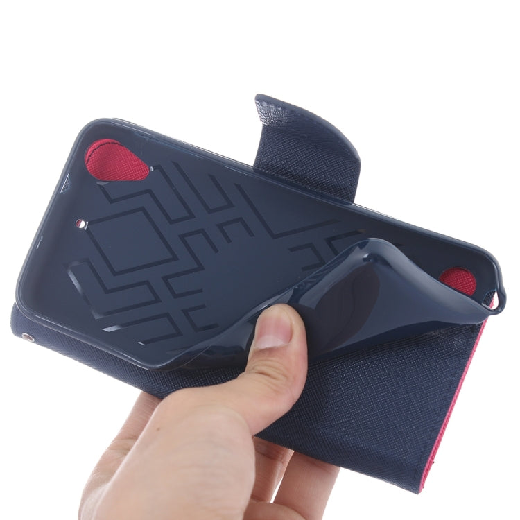 For HTC Desire 530 Cross Texture Horizontal Flip Leather Case with Magnetic Buckle & Holder & Card Slots & Wallet