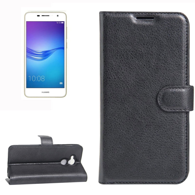For Huawei  Enjoy 6s Litchi Texture Horizontal Flip Leather Case with Holder & Card Slots & Wallet