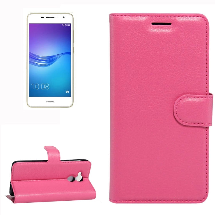 For Huawei  Enjoy 6s Litchi Texture Horizontal Flip Leather Case with Holder & Card Slots & Wallet