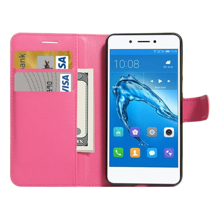 For Huawei  Enjoy 6s Litchi Texture Horizontal Flip Leather Case with Holder & Card Slots & Wallet