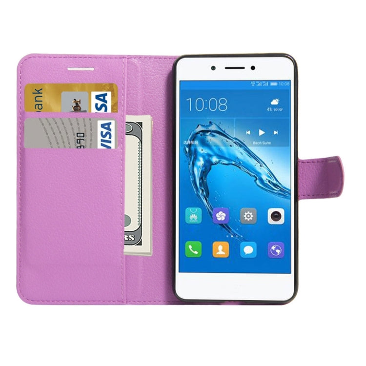 For Huawei  Enjoy 6s Litchi Texture Horizontal Flip Leather Case with Holder & Card Slots & Wallet
