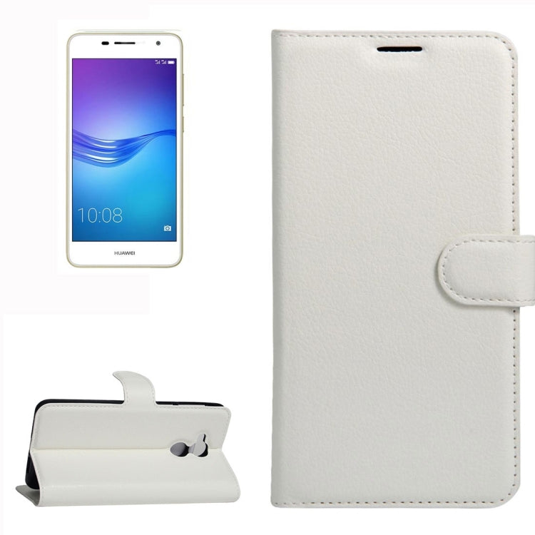 For Huawei  Enjoy 6s Litchi Texture Horizontal Flip Leather Case with Holder & Card Slots & Wallet
