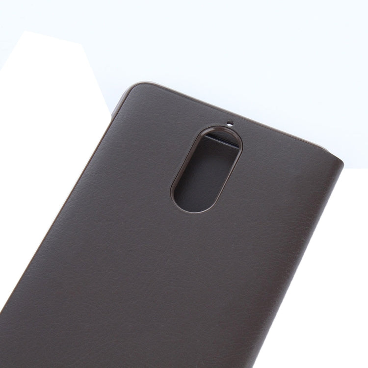 For Huawei  Mate 9 Pro Porsche Design Litchi Texture Horizontal Flip Leather Case with Call Display ID & Sleep / Wake-up Function