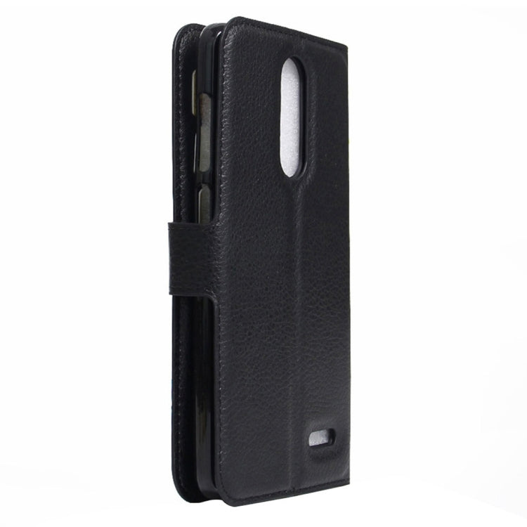 For ZTE  Grand X 4 Litchi Texture Horizontal Flip Leather Case with Holder & Card Slots & Wallet