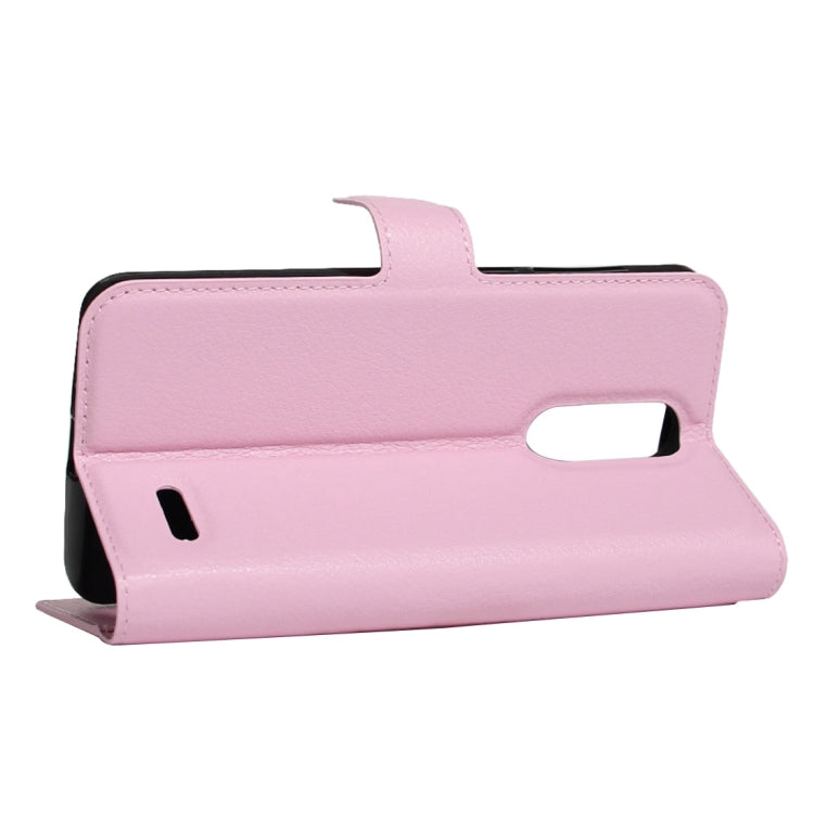 For ZTE  Grand X 4 Litchi Texture Horizontal Flip Leather Case with Holder & Card Slots & Wallet