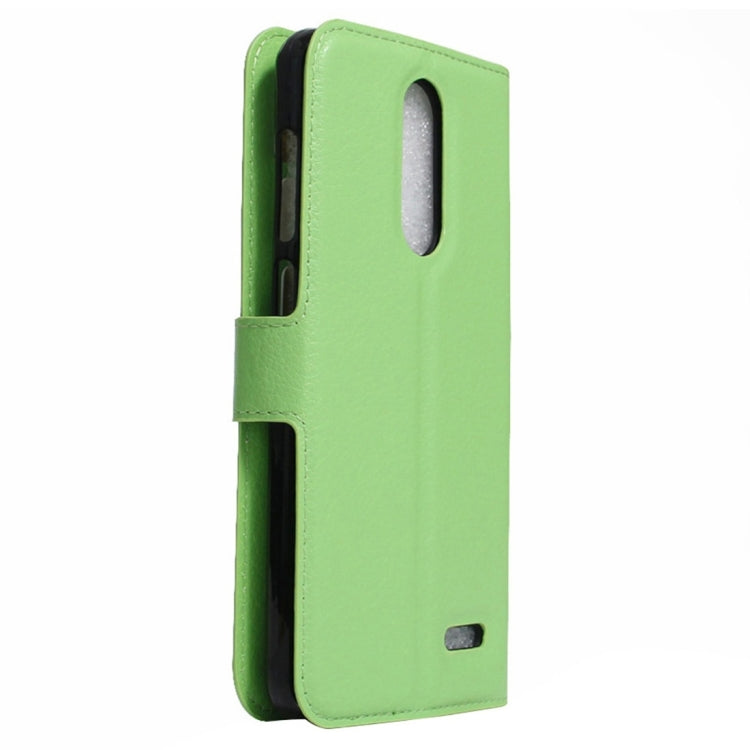 For ZTE  Grand X 4 Litchi Texture Horizontal Flip Leather Case with Holder & Card Slots & Wallet