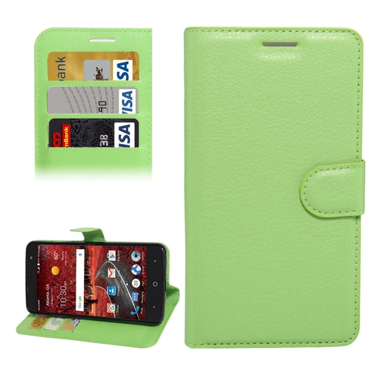 For ZTE  Grand X 4 Litchi Texture Horizontal Flip Leather Case with Holder & Card Slots & Wallet