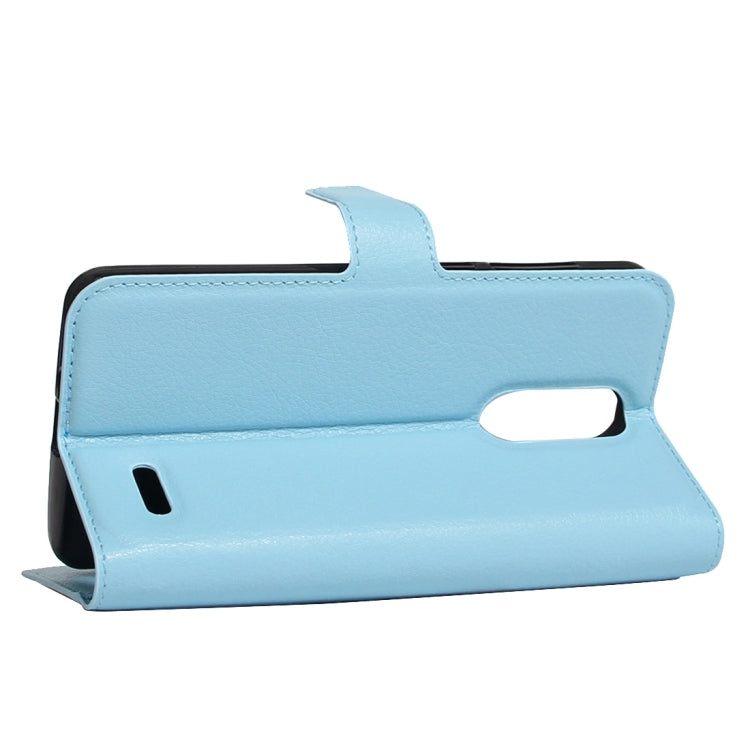 For ZTE  Grand X 4 Litchi Texture Horizontal Flip Leather Case with Holder & Card Slots & Wallet