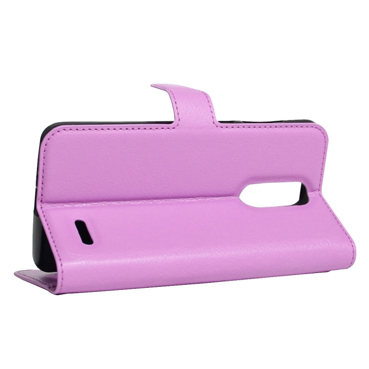 For ZTE  Grand X 4 Litchi Texture Horizontal Flip Leather Case with Holder & Card Slots & Wallet