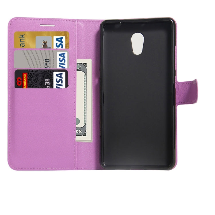 For Meizu  M5 Note Litchi Texture Horizontal Flip Leather Case with Holder & Card Slots & Wallet
