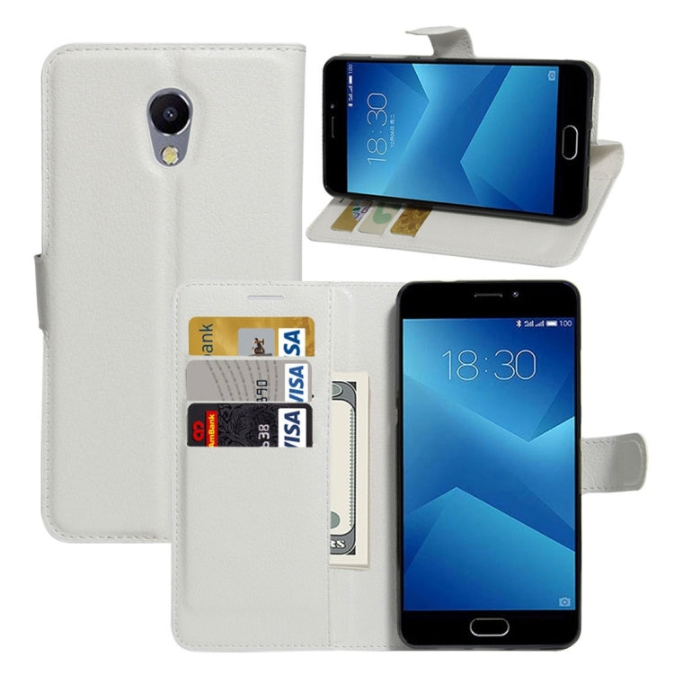 For Meizu  M5 Note Litchi Texture Horizontal Flip Leather Case with Holder & Card Slots & Wallet