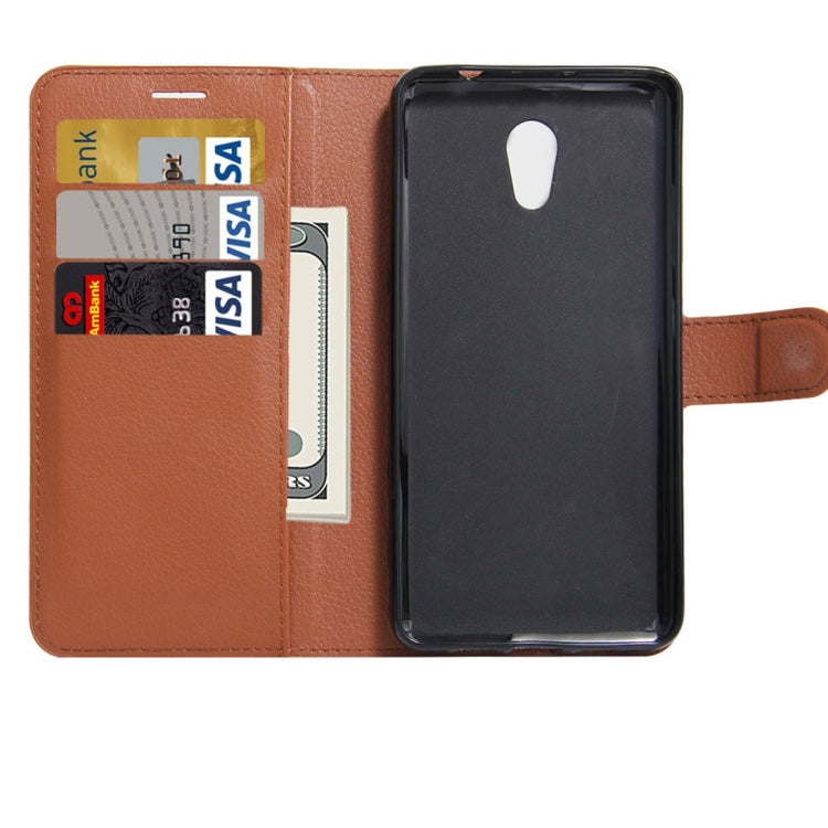 For Meizu  M5 Note Litchi Texture Horizontal Flip Leather Case with Holder & Card Slots & Wallet