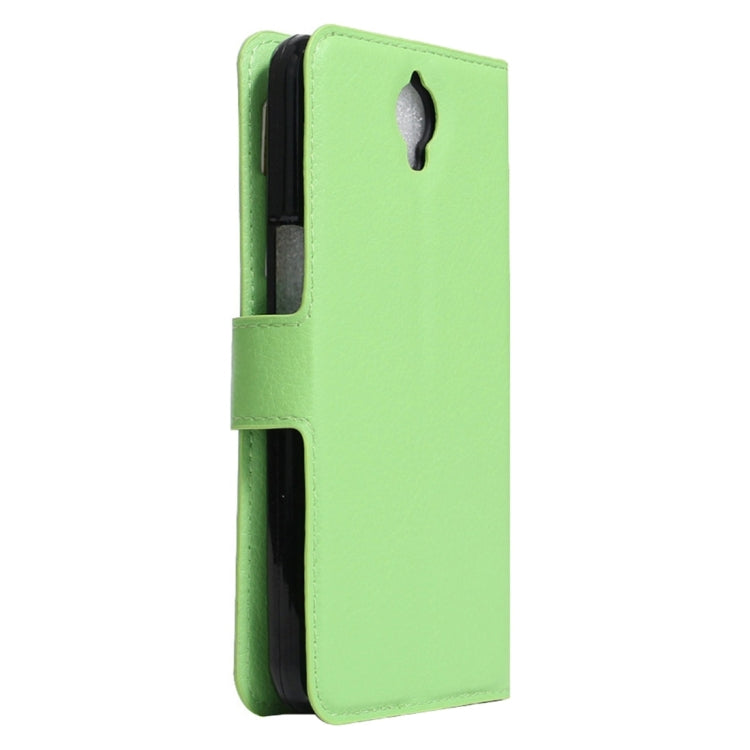 For Alcatel One Touch Idol X+ / 6043D Litchi Texture Horizontal Flip Leather Case with Holder & Card Slots & Wallet
