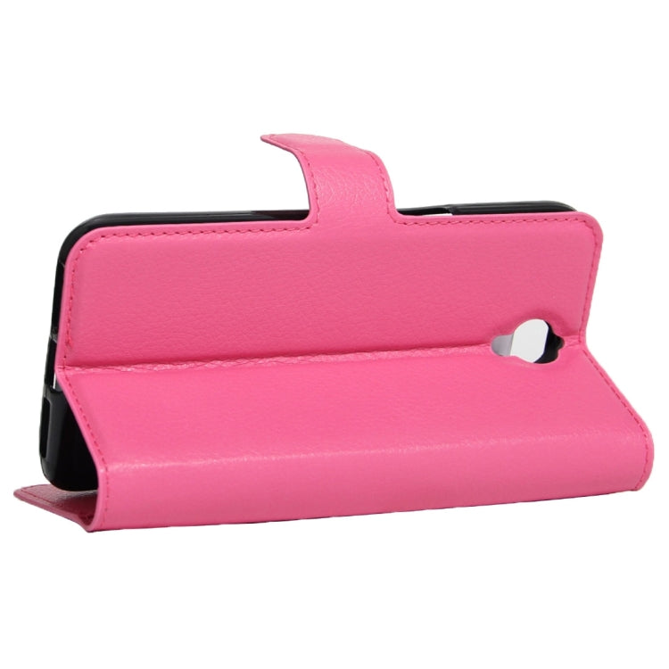 For Alcatel One Touch Idol X+ / 6043D Litchi Texture Horizontal Flip Leather Case with Holder & Card Slots & Wallet