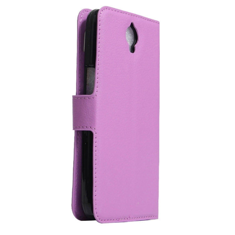 For Alcatel One Touch Idol X+ / 6043D Litchi Texture Horizontal Flip Leather Case with Holder & Card Slots & Wallet