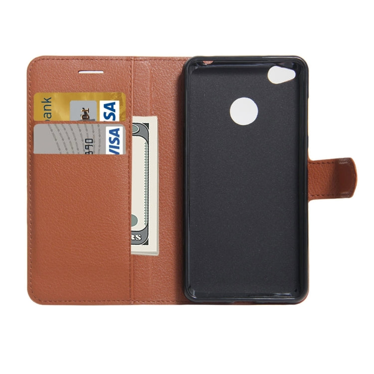For ZTE  Nubia Z11 MiniS Litchi Texture Horizontal Flip Leather Case with Holder & Card Slots & Wallet