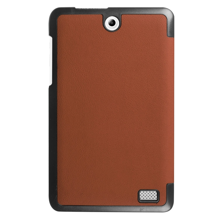 For Acer Iconia One 8 / B1-850 Custer Texture Horizontal Flip Solid Color Leather Case with Three-folding Holder
