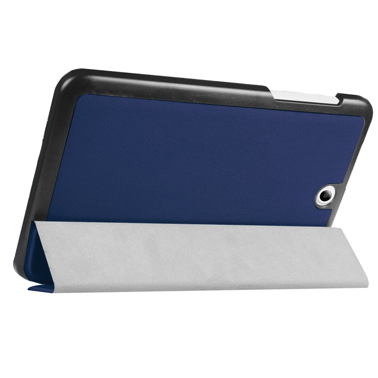 For Acer Iconia One 8 / B1-850 Custer Texture Horizontal Flip Solid Color Leather Case with Three-folding Holder