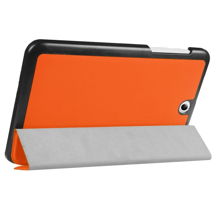 For Acer Iconia One 8 / B1-850 Custer Texture Horizontal Flip Solid Color Leather Case with Three-folding Holder