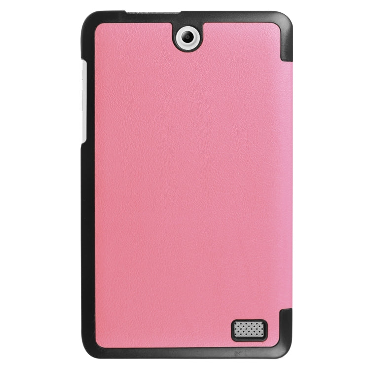 For Acer Iconia One 8 / B1-850 Custer Texture Horizontal Flip Solid Color Leather Case with Three-folding Holder