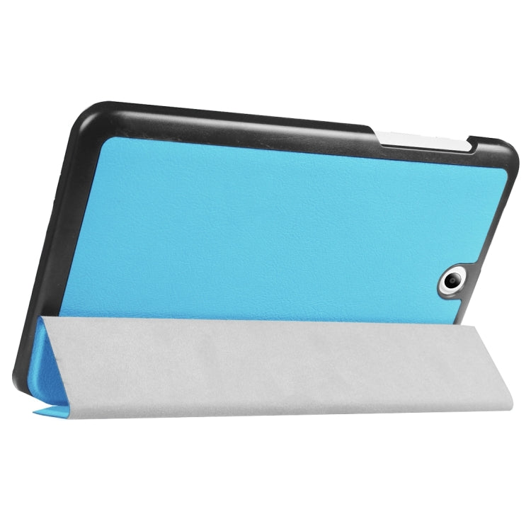 For Acer Iconia One 8 / B1-850 Custer Texture Horizontal Flip Solid Color Leather Case with Three-folding Holder