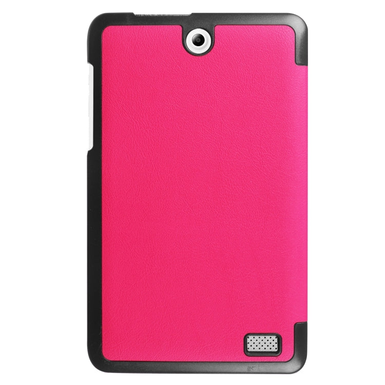 For Acer Iconia One 8 / B1-850 Custer Texture Horizontal Flip Solid Color Leather Case with Three-folding Holder