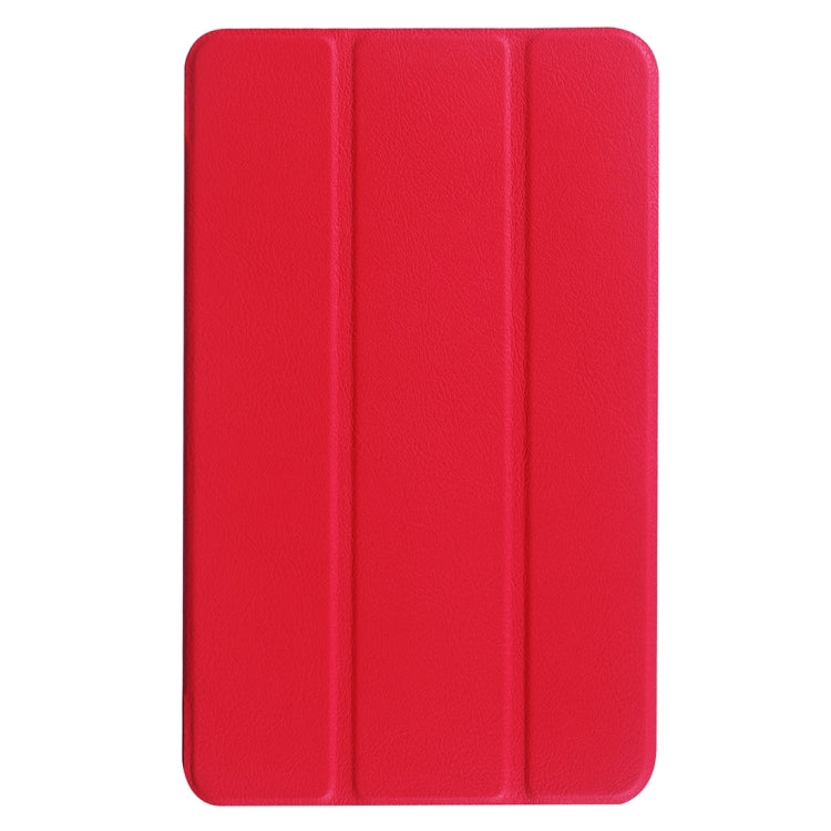 For Acer Iconia One 8 / B1-850 Custer Texture Horizontal Flip Solid Color Leather Case with Three-folding Holder