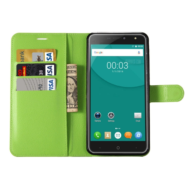 For DOOGEE X7 Pro Litchi Texture Horizontal Flip Leather Case with Holder & Card Slots & Wallet