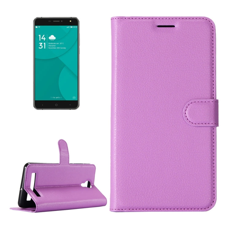 For DOOGEE X7 Pro Litchi Texture Horizontal Flip Leather Case with Holder & Card Slots & Wallet